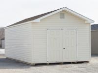 12x24 Front Entry Peak Style Storage Shed with Vinyl Siding from Pine Creek Structures
