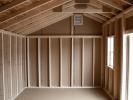 10x16 Cottage Style Storage Shed Building Interior